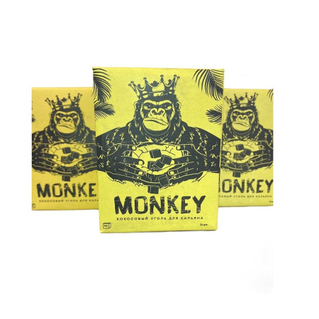 Уголь для кальяна Monkey 250гр 22 мм (брикет) в наличии. Купить сейчас! XB store. Биробиджан