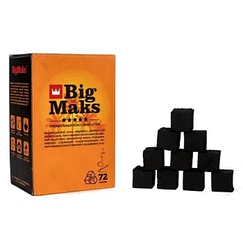 Уголь для кальяна Big Maks 1кг 26мм в наличии. Купить сейчас! XB store. Биробиджан