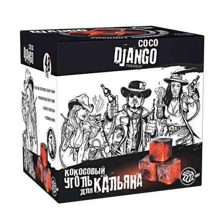 Уголь для кальяна Coco Django 1кг 22мм в наличии. Купить сейчас! XB store. Биробиджан